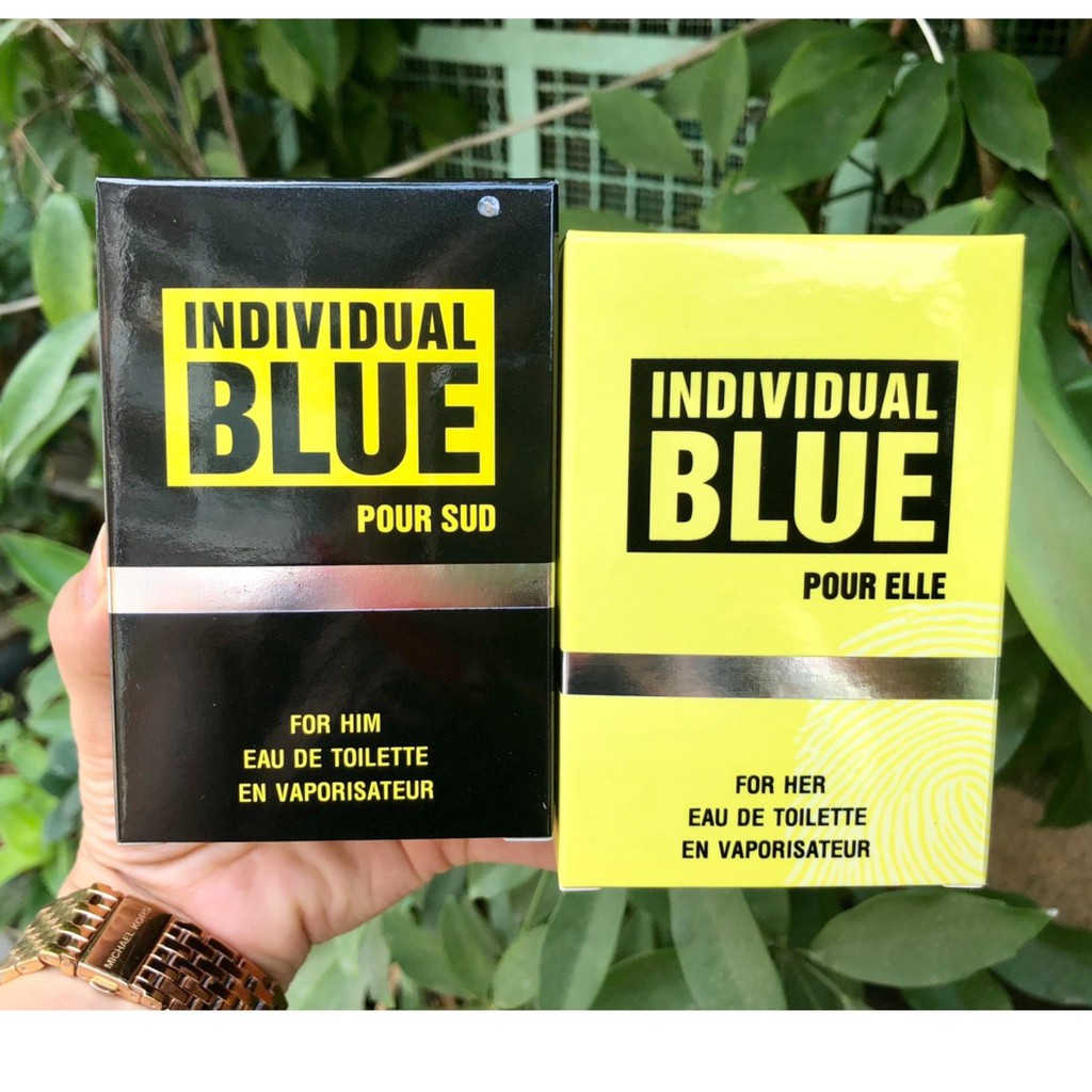 Combo 2 chai nước hoa Nam - Nữ BLUE INDIVIDUAL