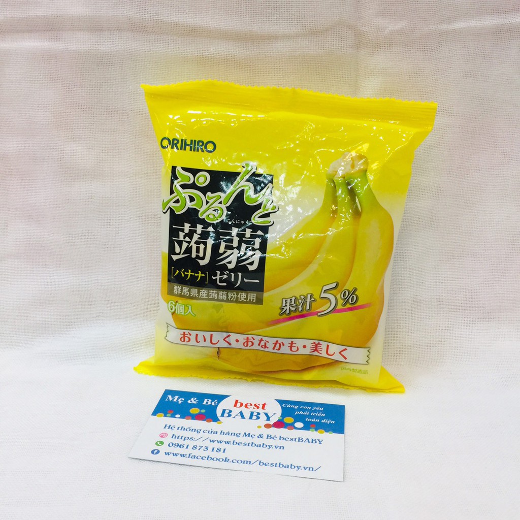 ✅Thạch rau câu hoa quả Orihiro Nhật Bản vị chuối