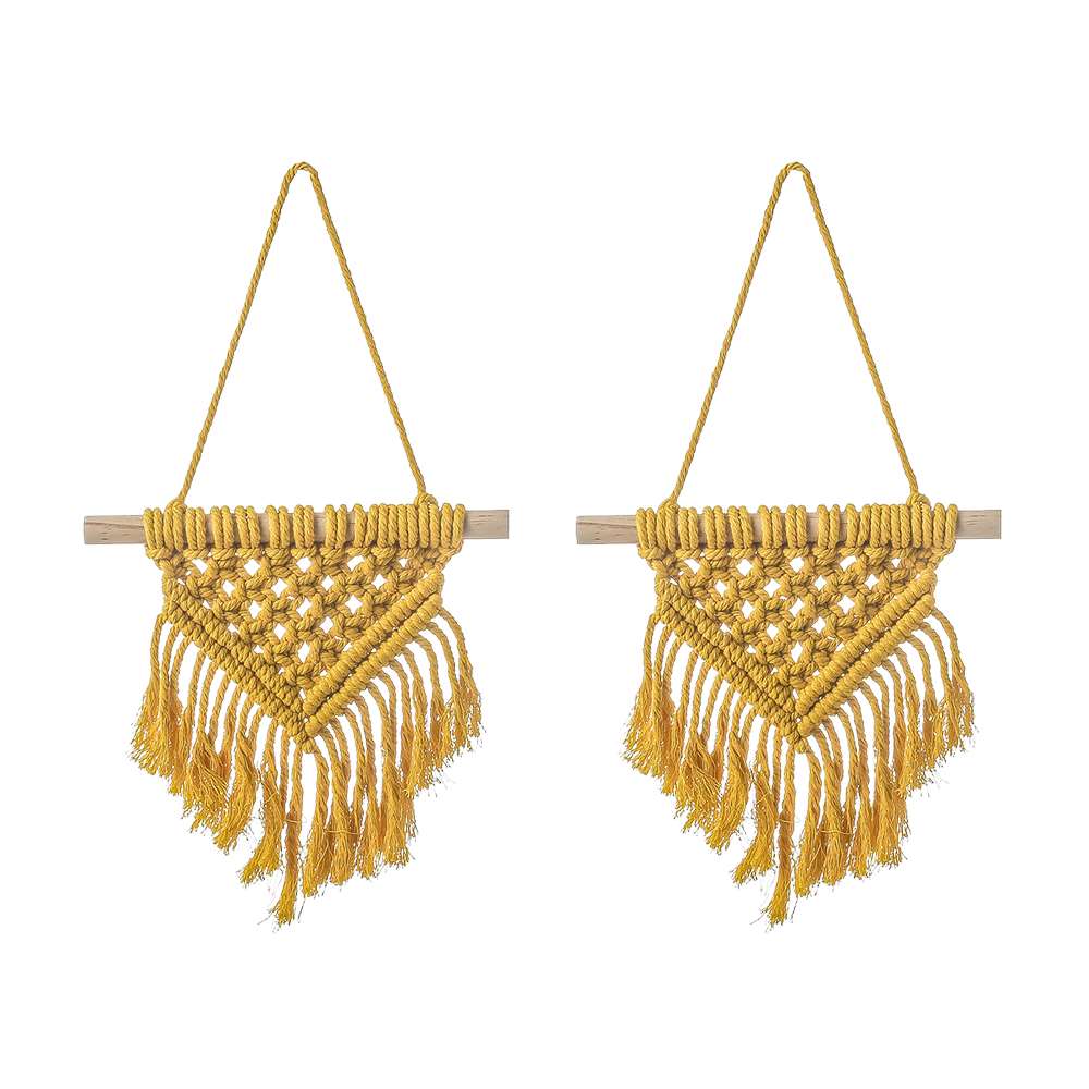 Set 2 thảm dệt Macrame treo tường trang trí độc đáo