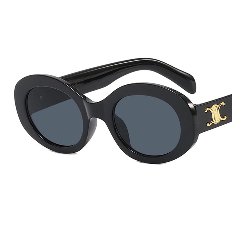 Kính Mát Hình Oval Chống Tia UV Thời Trang Hàn Quốc Cho Nữ Sự Bảo Vệ
