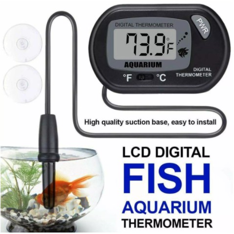Nhiệt kế đo nhiệt độ nước bể cá hồ bơi điện tử tiện dụng màn hình LCD dễ dàng sử dụng Digital Thermometer