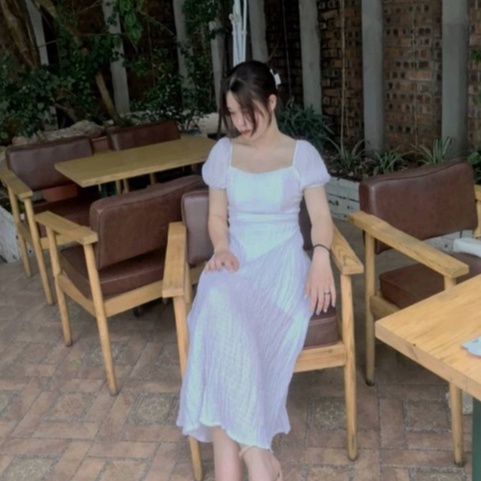 Đầm Hở Lưng Maxi Trễ Vai 3 Màu Vàng, Hồng, Trắng Thiết Kế Dáng Dài Phù Hợp Đi Chơi, Đi Biển Xm Minh Phúc
