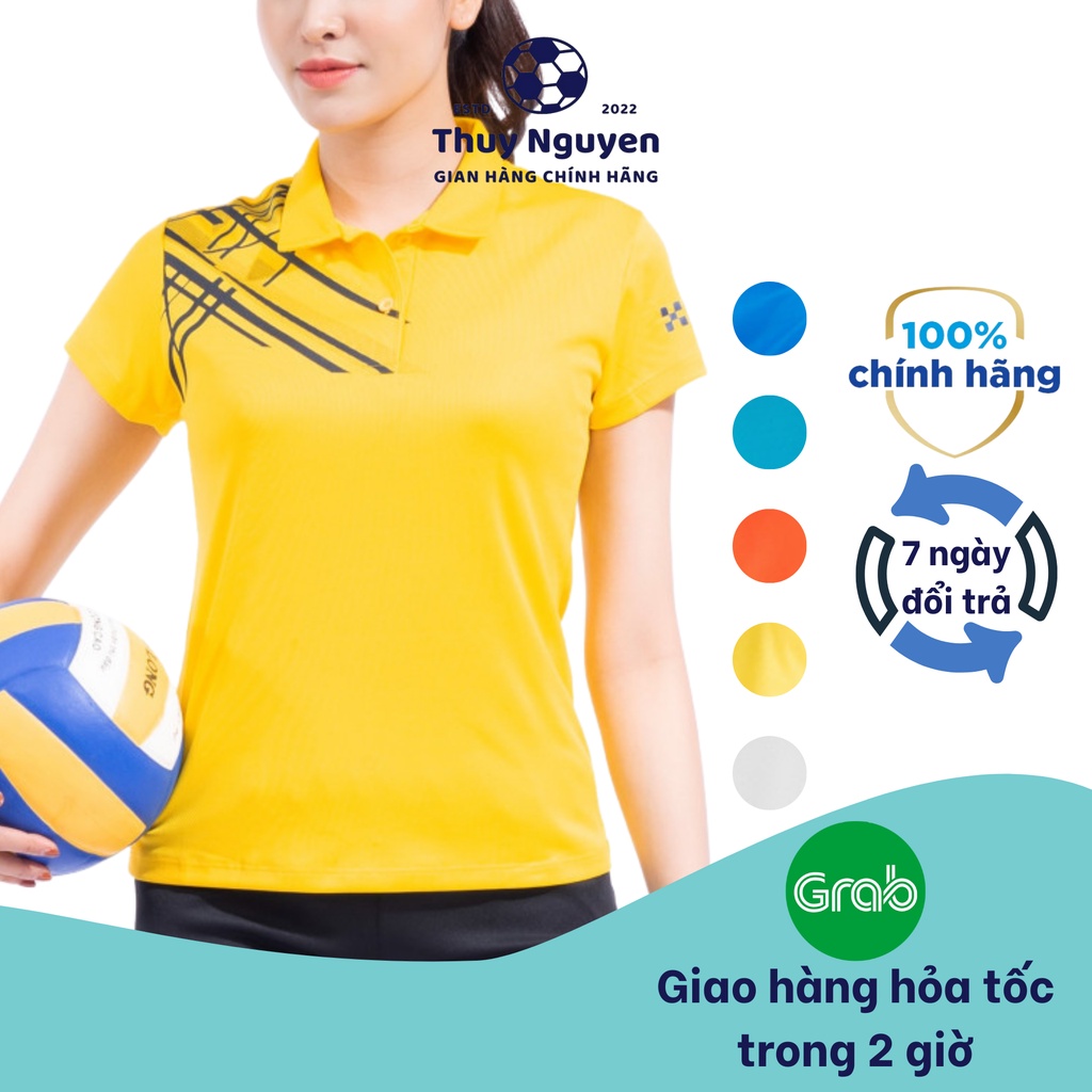 Áo thể thao cổ polo nữ chính hãng chất liệu vải chuyên dụng nhẹ xốp thoáng co giãn tốt