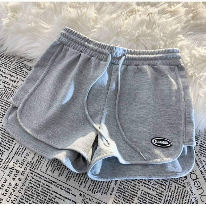 [TẶNG QUÀ XINH] QUẦN ĐÙI VIỀN LO GO 3 MÀU ĐEN XÁM BE CHẤT COTTON MỀM MỊN MÁT MẺ NGÀY HÈ PHỐ THỜI TRANG HOTTEEN