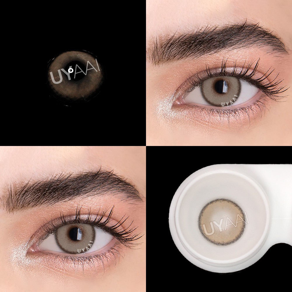 [Hàng mới về] Set 2 kính áp tròng UYAAI mềm mịn tự nhiên 0 độ