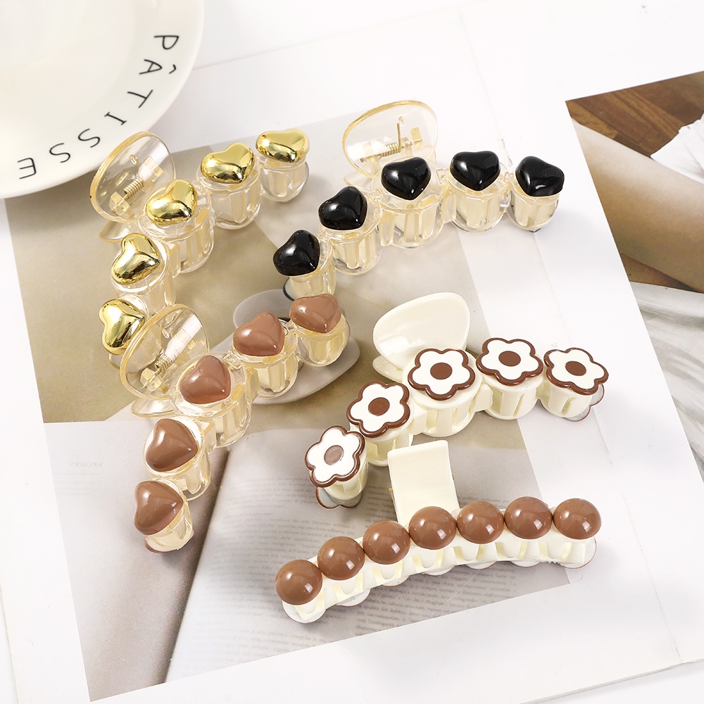 Kẹp tóc Haimeikang bằng acrylic màu kẹo ngọt thời trang phong cách hàn quốc cho nữ