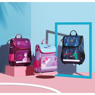 Balo EUK chống gù cho bé câp 1 với đệm lưng thoáng khí siêu nhẹ cho bé