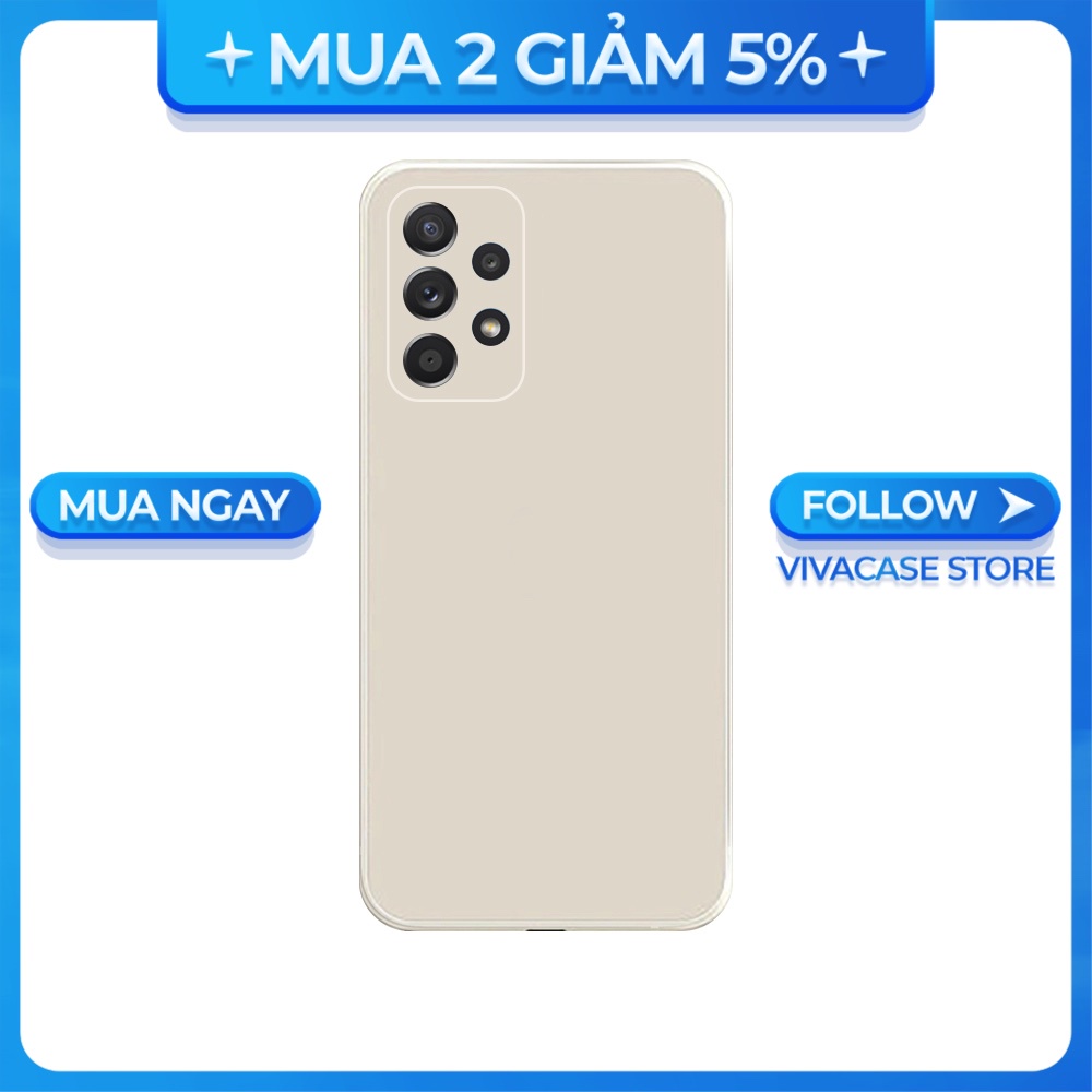 Ốp lưng cạnh vuông Samsung A10/A30S/A72/A50S/A32/...viền bảo vệ camera trơn màu