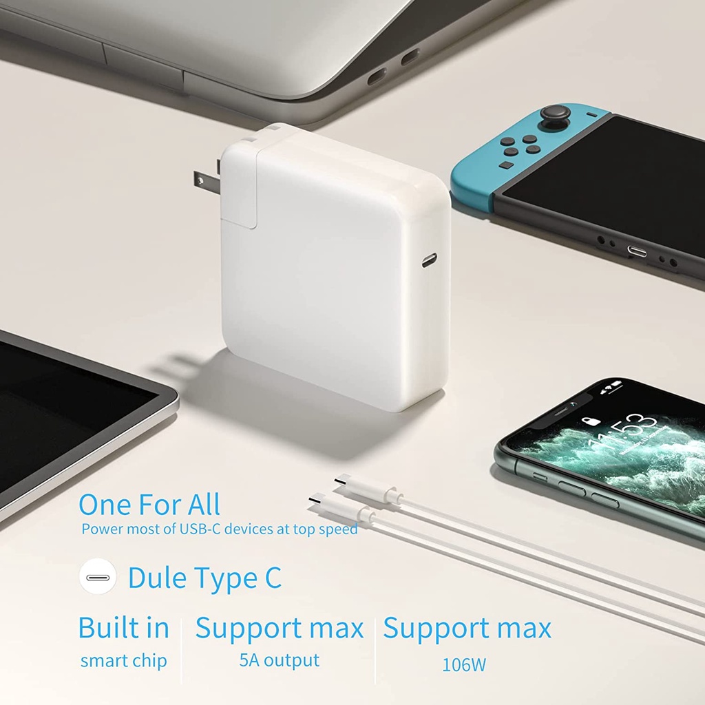 Bộ Sạc Nhanh 96W 87W 61W 30W Pro PD Cho Pro 16 15 13 inch USB C