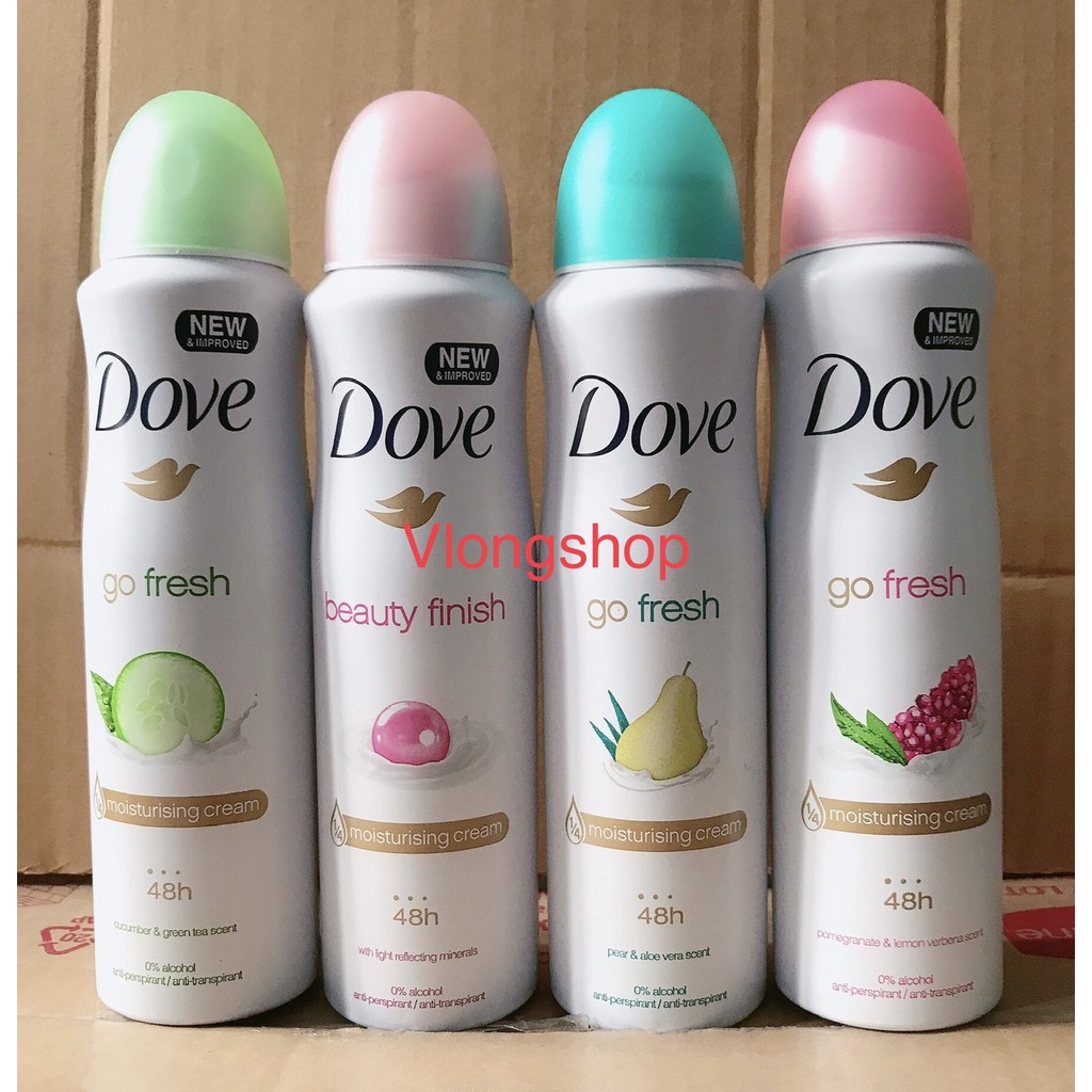 XỊT KHỬ MÙI DOVE 48H CỦA Hà Lan (150ml)