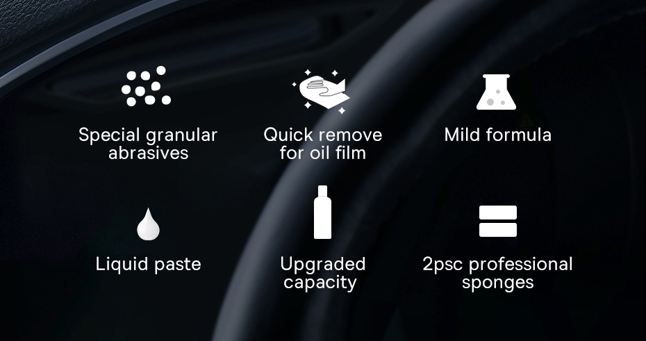 Dung dịch làm sạch kính Baseus Auto-care Car Glass Oil Film Remover 200ML - Tăng cường độ trong suốt