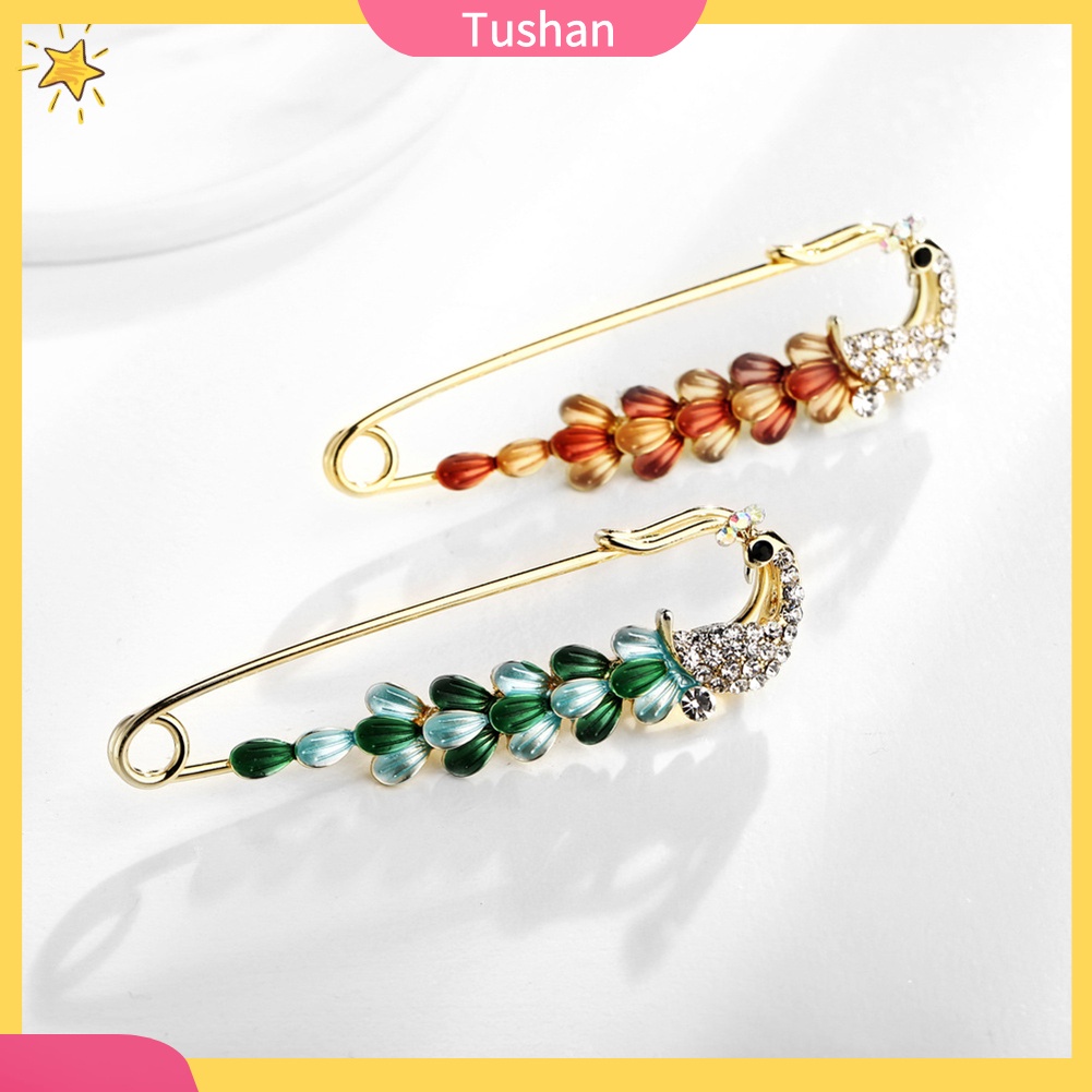 Ghim Cài Áo Hình Kim Băng Đính Đá Nhân Tạo Thời Trang Cho Nữ