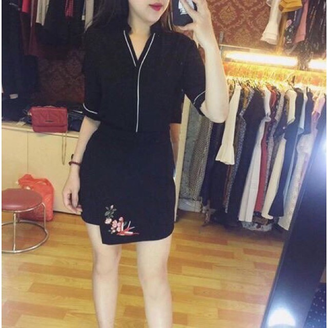 Áo sơ mi công sở nữ lụa viền cổ ba màu trắng, hồng, đen chất lụa mềm mát | BigBuy360 - bigbuy360.vn