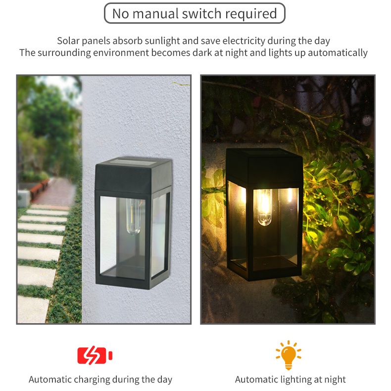 Đèn LED Năng Lượng Mặt Trời Chống Nước Trang Trí Sân Vườn Ngoài Trời