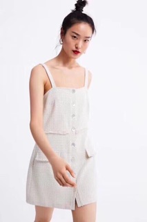 VÁY 2 DÂY DẠ TWEED