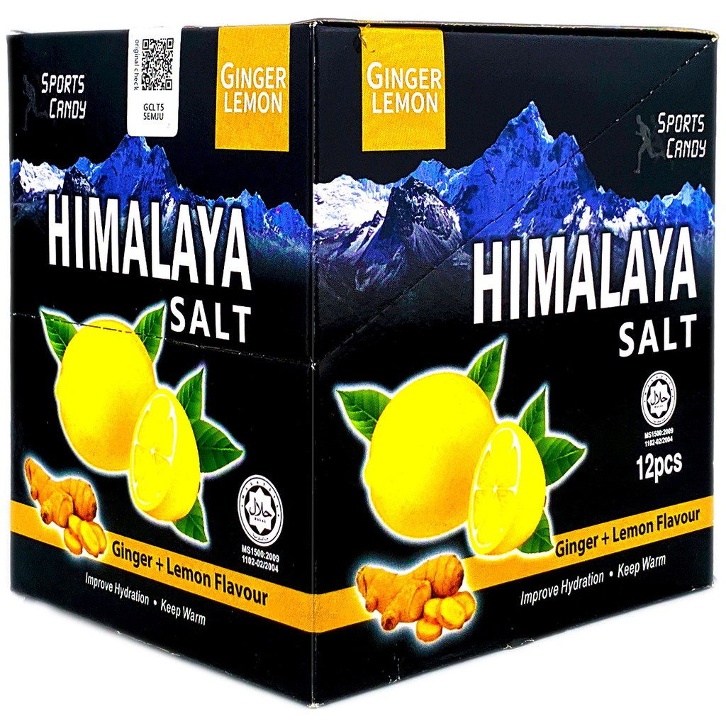 KẸO CHANH GỪNG HIMALAYA MALAYSIA HỘP 12 GÓI