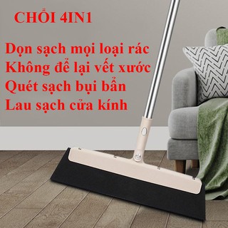 Cây Gạt Sàn Gạt Kính Đa Năng Xoay 360 Độ Cán Tùy Chỉnh Độ Dài Từ 85 - 135cm, Chổi gạt nước
