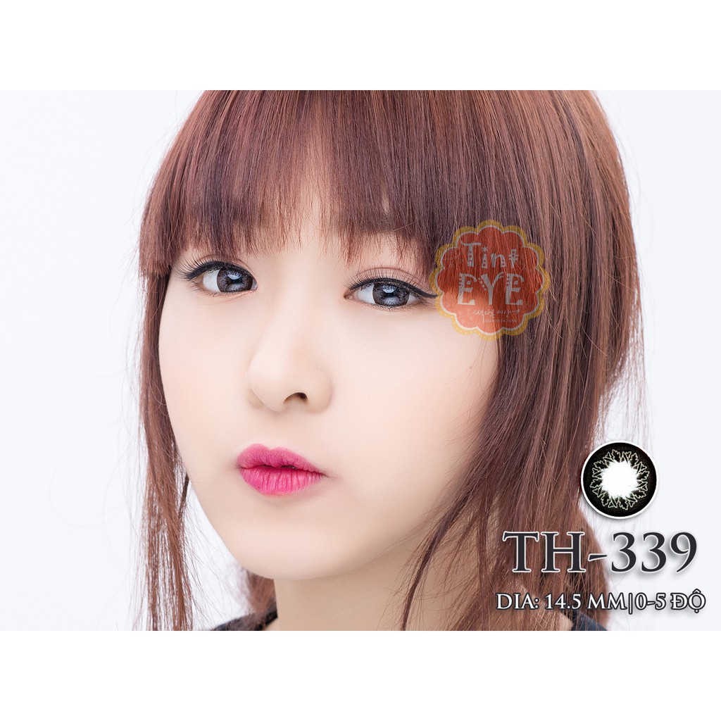 [Tặng Combo 115k] Kính Áp Tròng Tinteye Lens TH-339 Xám Hoa Tùng