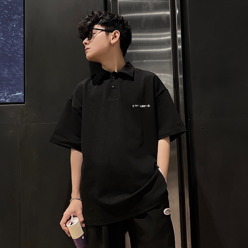 Áo thun polo SIMPLICITE’ form rộng unisex by COCCACH