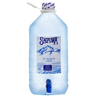Combo 04 bình nước uống tinh khiết SAPUWA 5 lít vòi - Giao hàng tại TP HCM