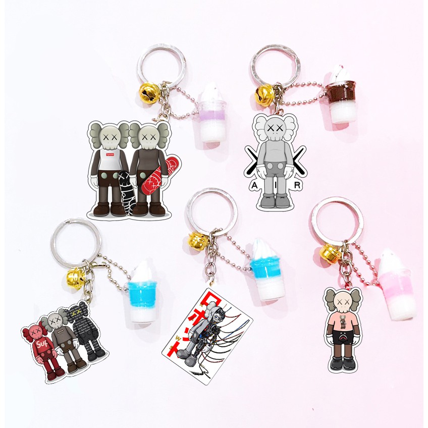 Móc khoá 12 cung hoàng đạo ly kem MKK10 móc khoá kaws cute dễ thương hoạt hình thần tượng