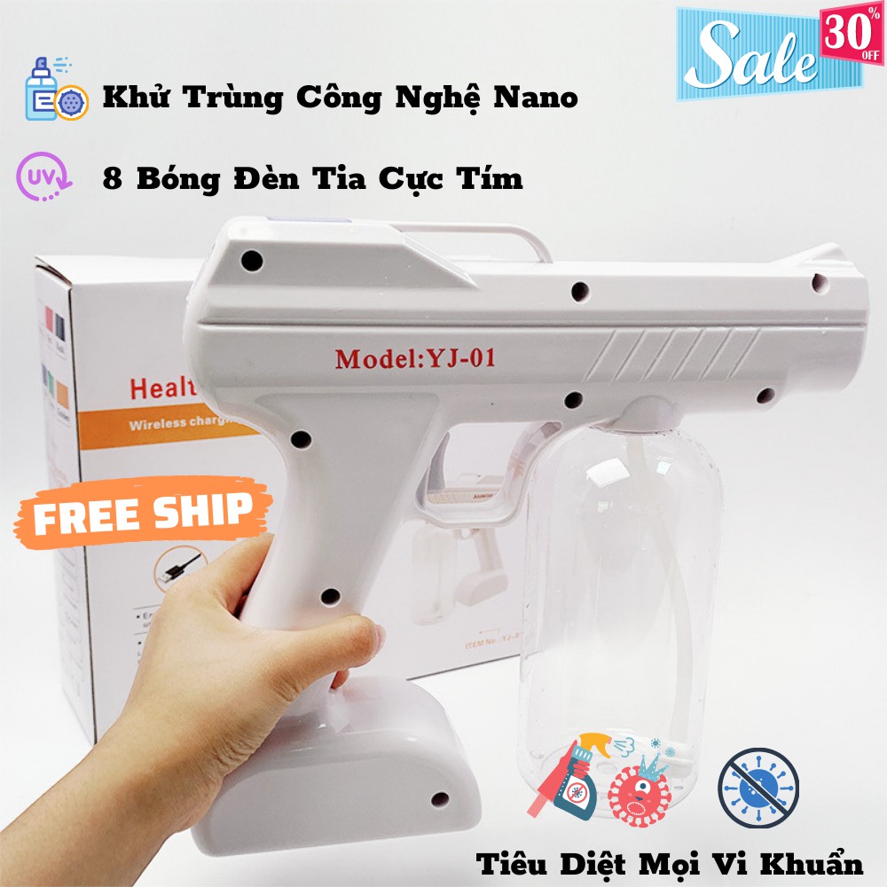 Máy khử khuẩn , máy khử trùng dạng phun sương Nano cầm tay an toàn ,tiện lợi TIME HOME