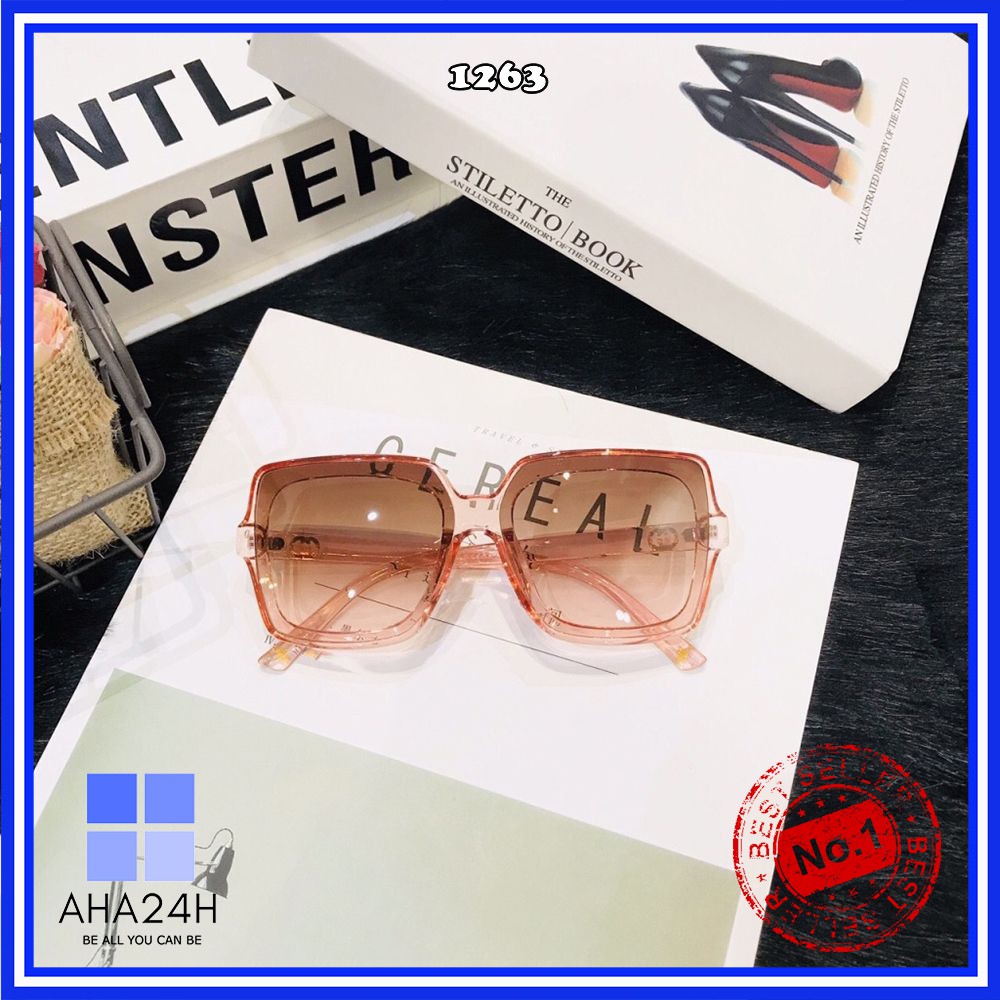 Mắt kính nữ đính ong cao cấp💖FREESHIP💖gọng kính mát viền dày tinh tế AH1263 | BigBuy360 - bigbuy360.vn