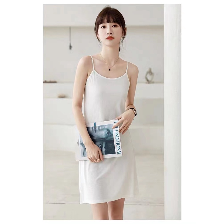 Đầm Ngủ Hai Dây Có Mút Đệm Ngực Cho Nữ Size M-XXL