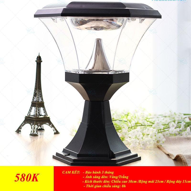 Đèn lắp trụ cổng năng lượng mặt trời lục giác