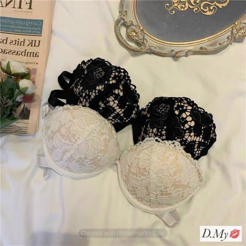 áo lót chống tụt vân tim ren