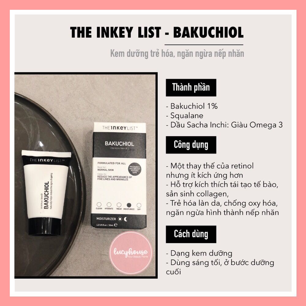 Kem dưỡng The INKEY List Bakuchiol 30ml