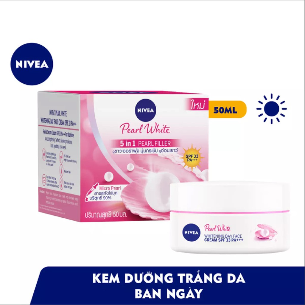 Kem dưỡng trắng da &amp; se khít lỗ chân lông ban đêm Nivea Extra White Night Cream (50ml)