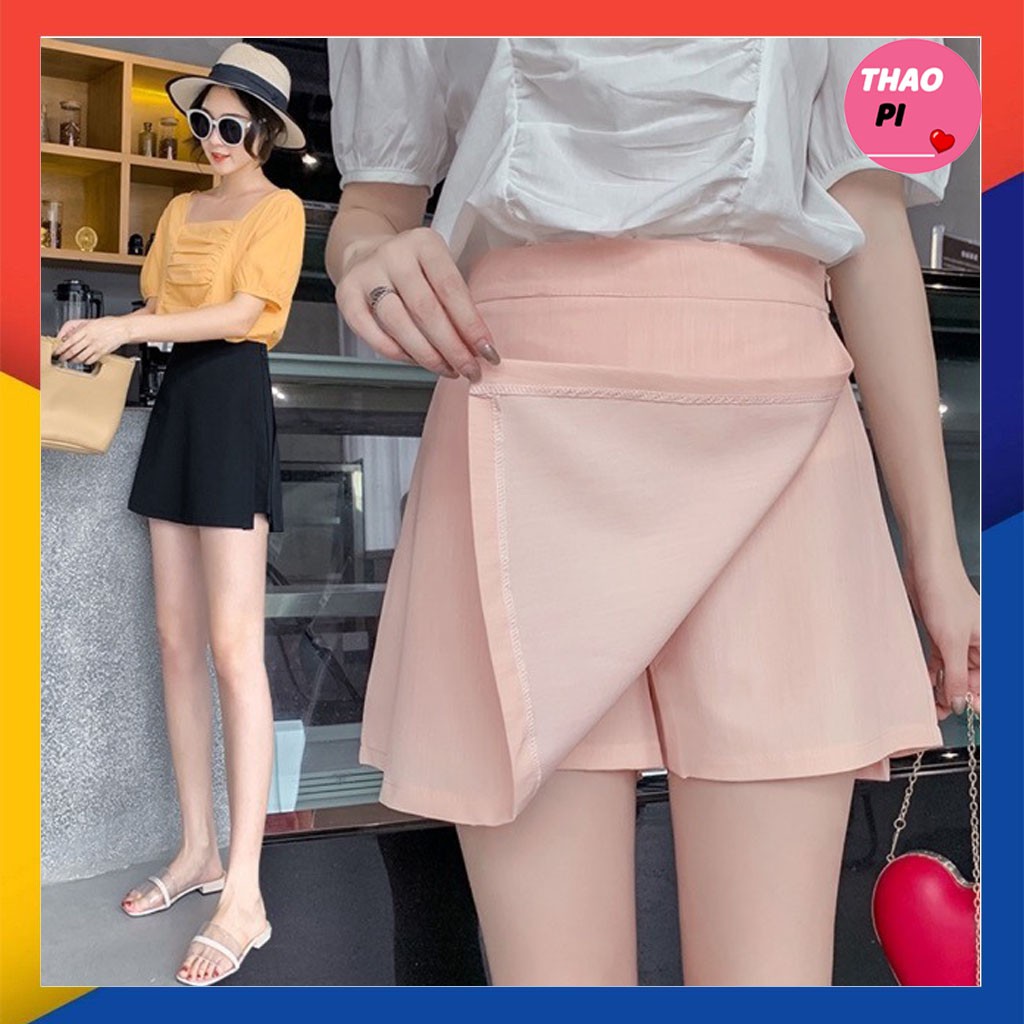 Quần váy bút chì xéo tà - hình thật trải sàn