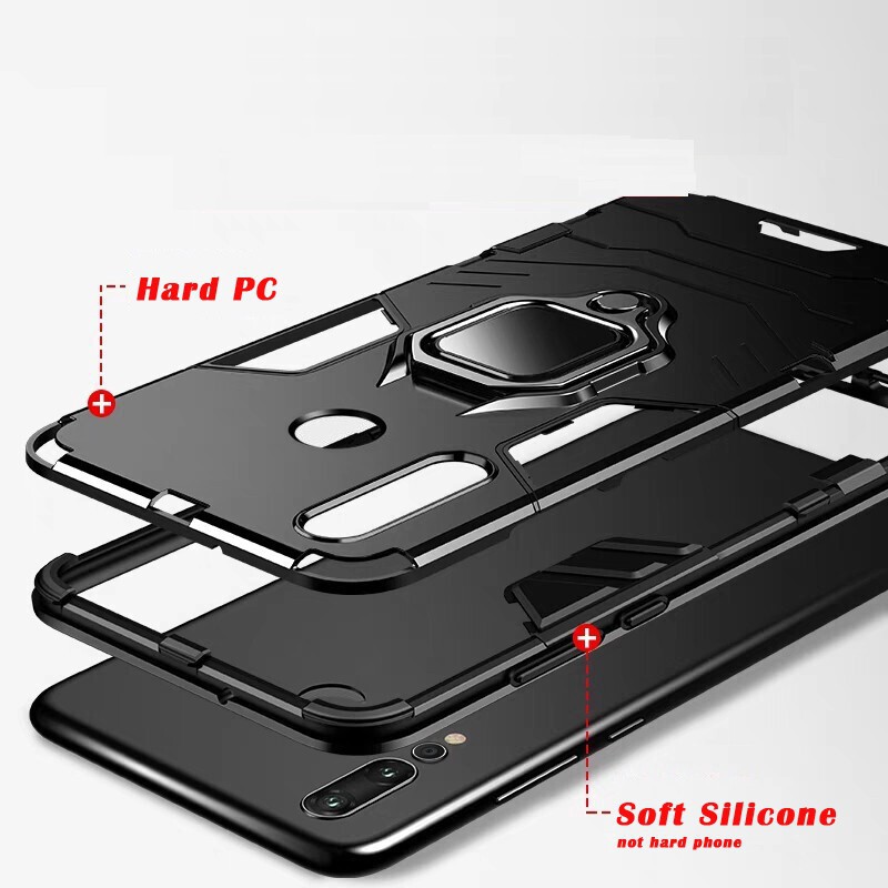 Ốp Điện Thoại Dạng Giáp Mỏng Có Vòng Đỡ Kim Loại Cho Iphone X Xs Xr Xsmax | BigBuy360 - bigbuy360.vn