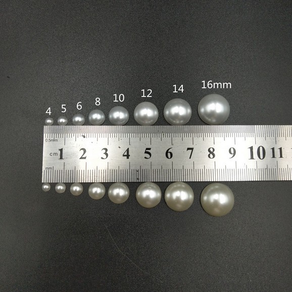 Hạt Xỏ Lỗ Tròn 3-20mm Bằng Acrylic Dùng Làm Trang Sức Diy