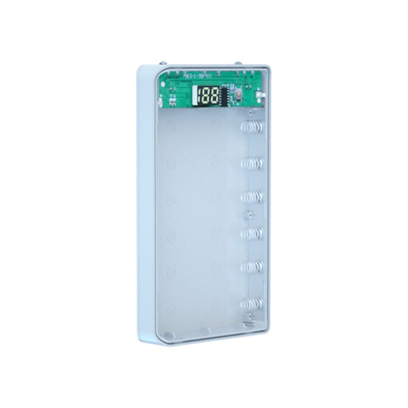Hộp Đựng Pin Sạc Dự Phòng 18650 6 Ngăn Tiện Lợi