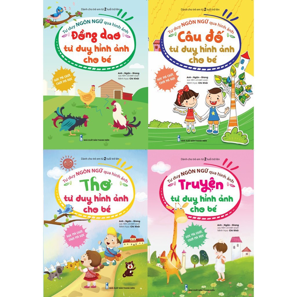 Sách - Tư Duy Ngôn Ngữ Qua Hình Ảnh - Bộ 4 Cuốn