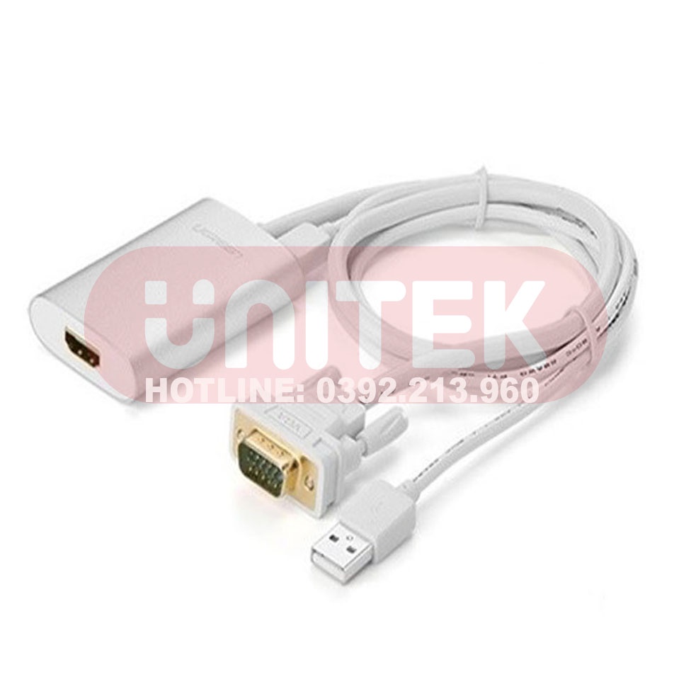 Cáp Chuyển VGA To HDMI Ugreen 40263