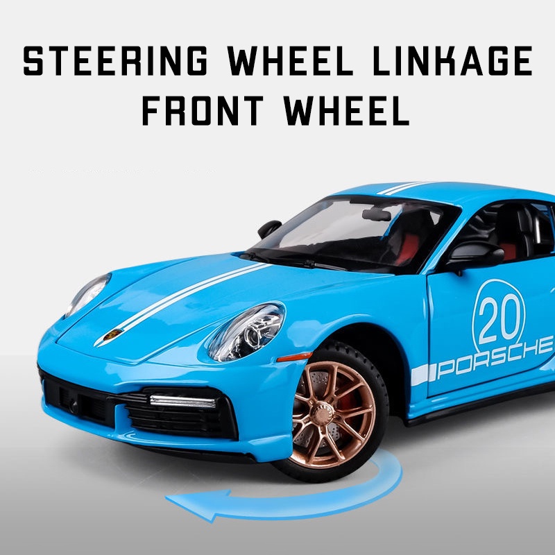 Mô Hình Xe Hơi Porsche 911 Turbo S Tỉ Lệ 1: 24 Bằng Hợp Kim Có Đèn Và Nhạc Cho Bé Trai