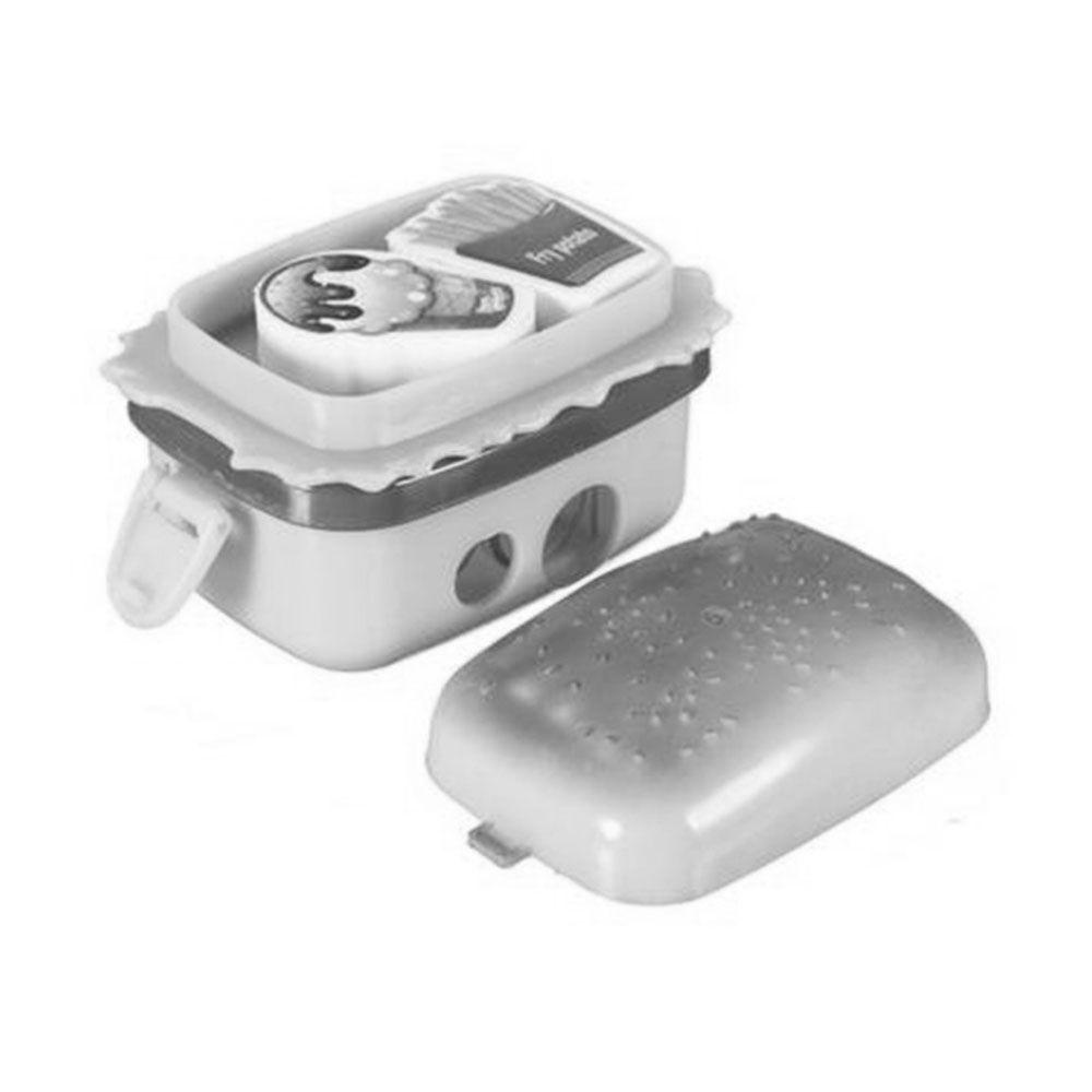 PEWANY Bút Chì 2 Lỗ 2 Cao Su Hình Hamburger Tuyệt Vời Chất Lượng Cao Mới Cho Học Sinh