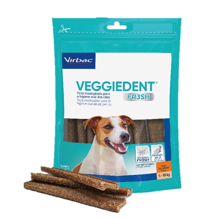 Virbac VEGGIEDENT FR3SH 5-10kg ( 15 cây ) - xương gặm sạch răng cho chó