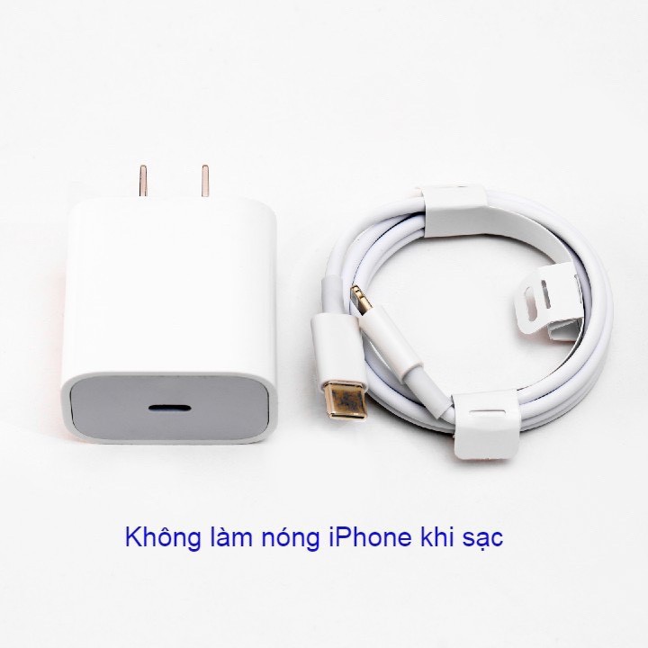 Bộ Củ Cáp Sạc Nhanh PD 20W iPhone/iPad Type C Lightning Chính Hãng Bảo Hành 12 Tháng 1 Đổi 1