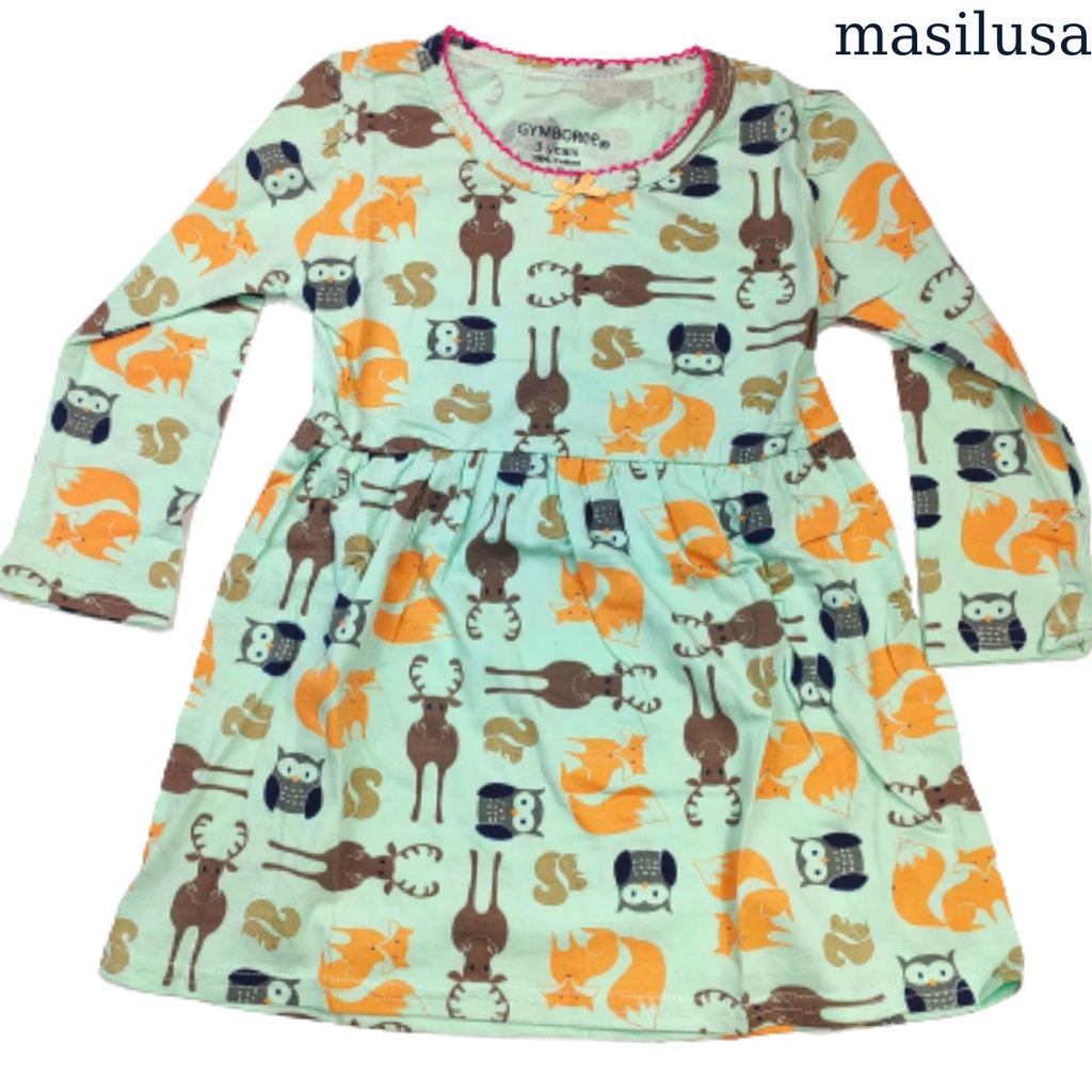 Đầm thun tay dài cho bé