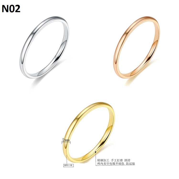 Nhẫn nữ thời trang phong cách hottrend,nhẫn đôi, nhẫn cặp tình yêu, unisex cá tính NU-02