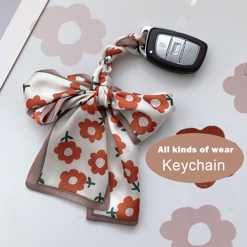 ✨✨Khăn turban  buộc đầu vải lụa satin in họa tiết nhiều kiểu thời trang Hàn Quốc độc đáo đa năng