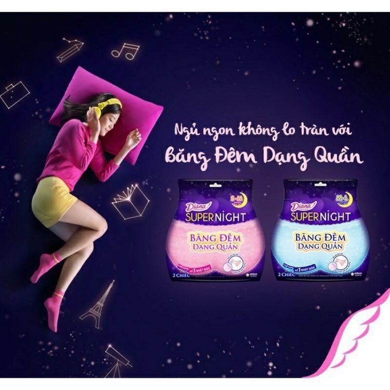 Gói 2 miếng / 5 miếng Diana Sensi dạng quần M-L