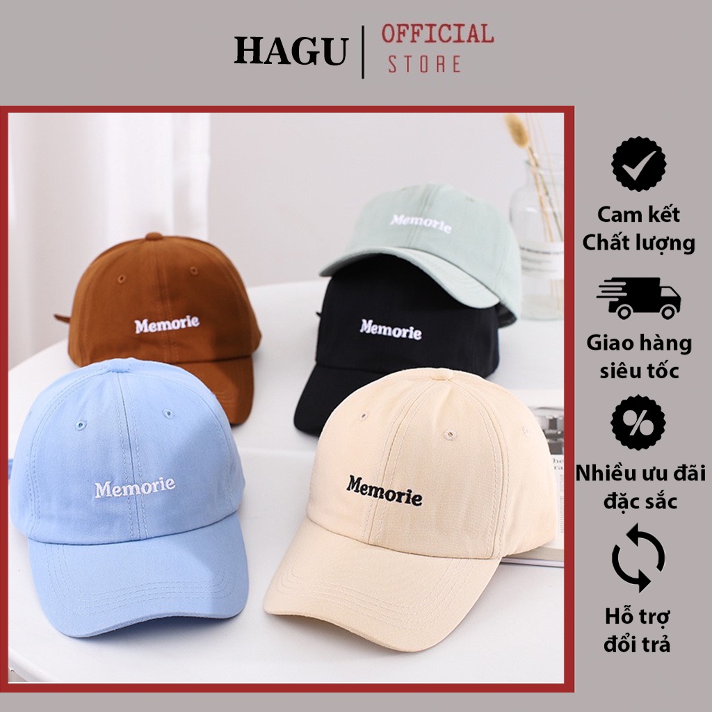 Mũ Nón Lưỡi Trai Memorie 342 Nhiều Màu Ulzzang Nam Nữ Cực Đẹp