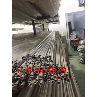Ống Nhôm Phi 10 dày 0.8mm dài 3m ( cắt ngắn 3 đoạn 1m cho dễ vận chuyển )