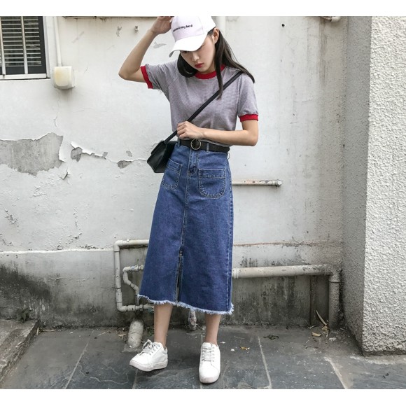 (SẴN)Chân váy jeans- chân váy bò dáng dài hàng Quảng Châu | BigBuy360 - bigbuy360.vn