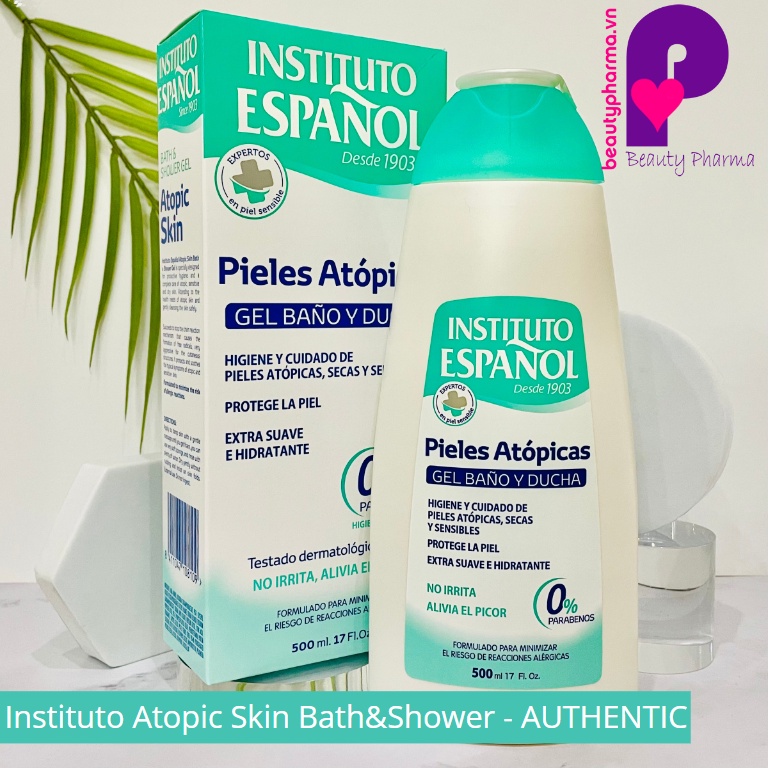 Sữa tắm Gel Instituto Espanol Atopic Skin Bath and Shower Gel_ In.box tư vấn